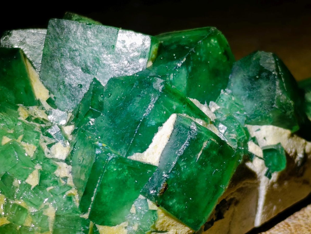Natural Cubic Green Fluorite Specimen x 1 From Mandrosonoro, Madagascar