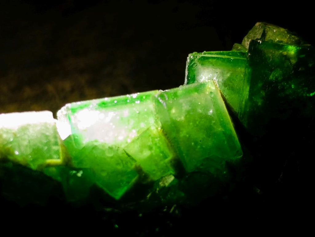 Natural Cubic Green Fluorite Specimen x 1 From Mandrosonoro, Madagascar