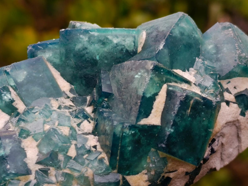 Natural Cubic Green Fluorite Specimen x 1 From Mandrosonoro, Madagascar
