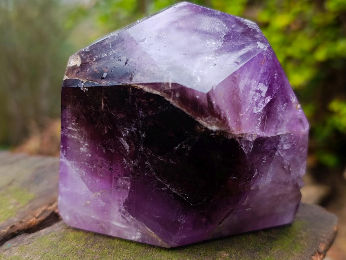 Polished Amethyst Faceted Standing Free Form x 1 From Akansobe, Madagascar