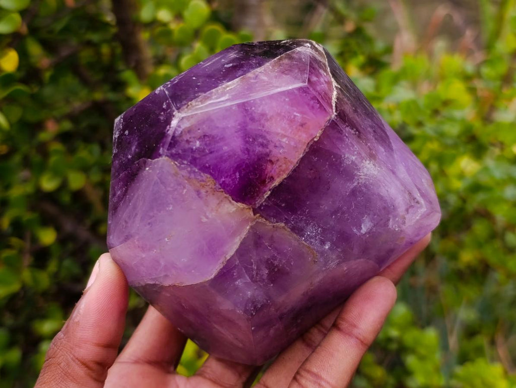 Polished Amethyst Faceted Standing Free Form x 1 From Akansobe, Madagascar