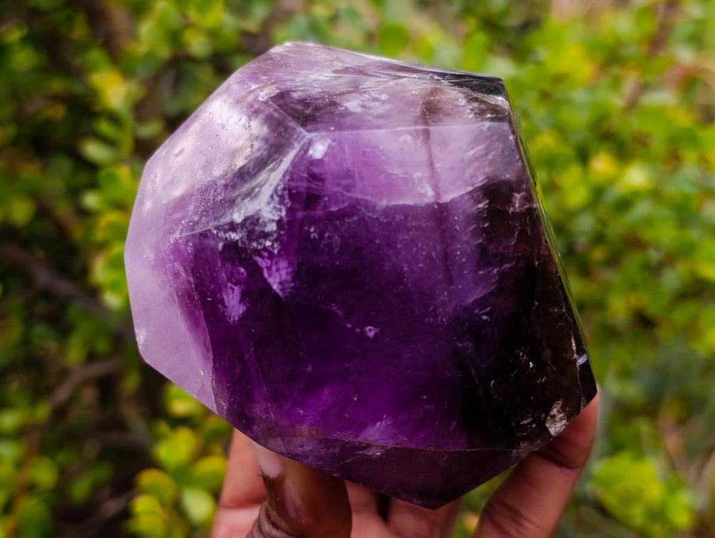 Polished Amethyst Faceted Standing Free Form x 1 From Akansobe, Madagascar