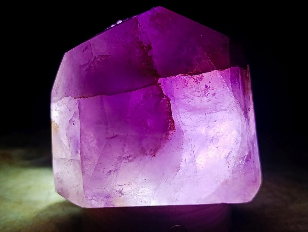 Polished Amethyst Faceted Standing Free Form x 1 From Akansobe, Madagascar