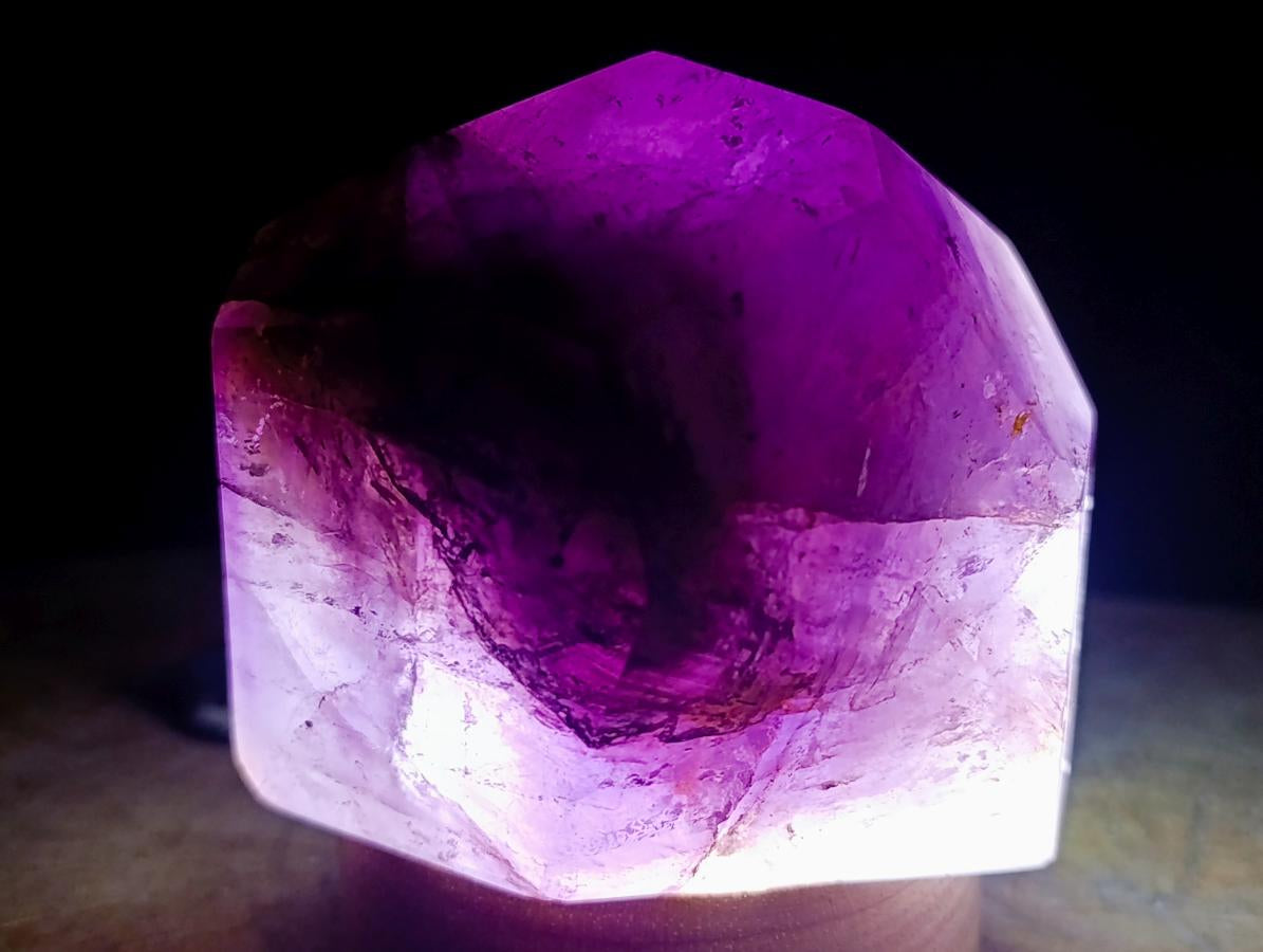 Polished Amethyst Faceted Standing Free Form x 1 From Akansobe, Madagascar
