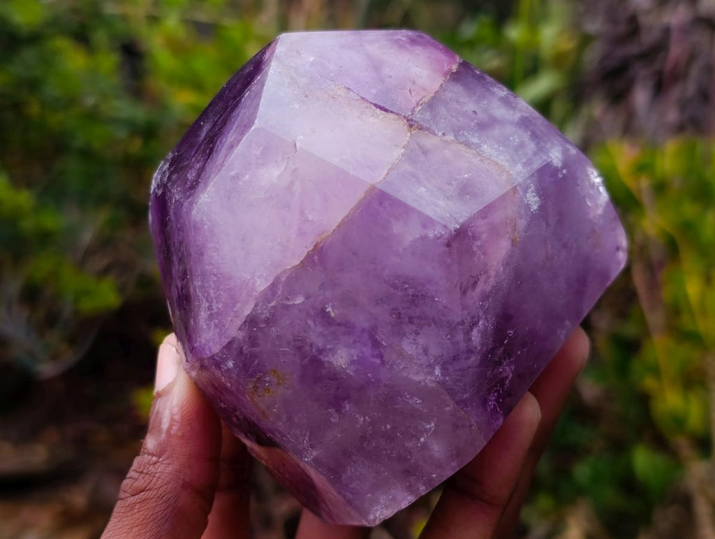 Polished Amethyst Faceted Standing Free Form x 1 From Akansobe, Madagascar