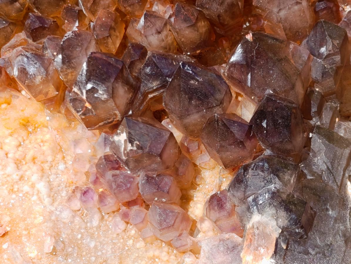 Natural XL Cascading Smokey Amethyst Window Quartz Cluster x 1 From New Schwaben, Namibia