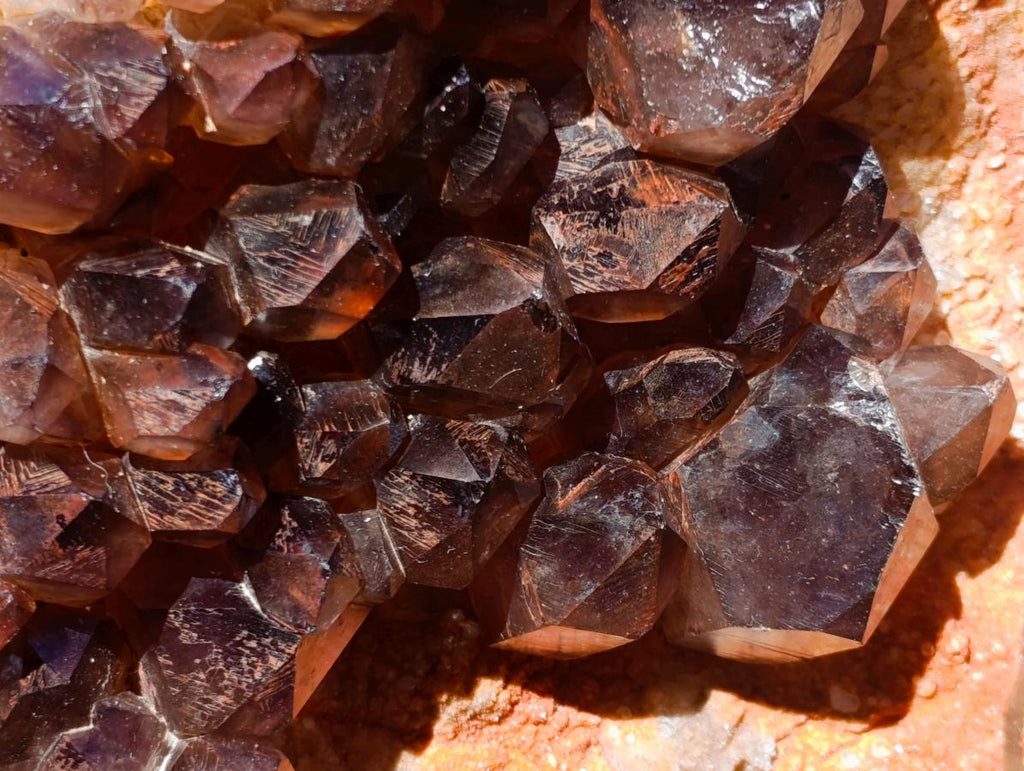 Natural XL Cascading Smokey Amethyst Window Quartz Cluster x 1 From New Schwaben, Namibia