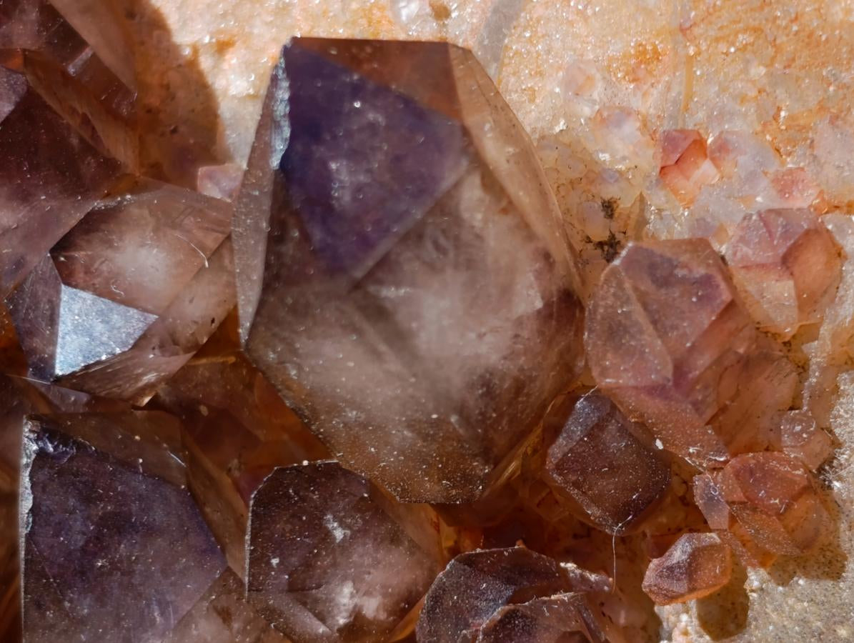 Natural XL Cascading Smokey Amethyst Window Quartz Cluster x 1 From New Schwaben, Namibia