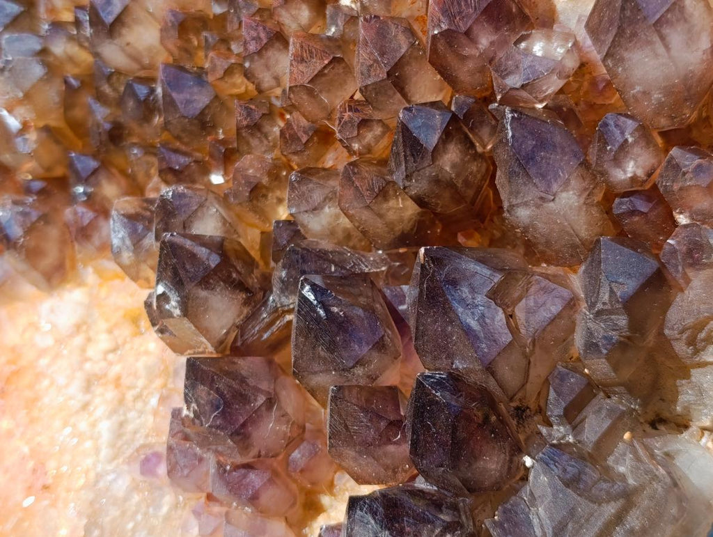 Natural XL Cascading Smokey Amethyst Window Quartz Cluster x 1 From New Schwaben, Namibia
