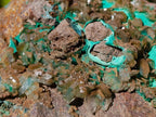 Natural Large Barite with Malachite Specimen on a Dolomite Matrix x 1 From Shangulowe Mine, Congo