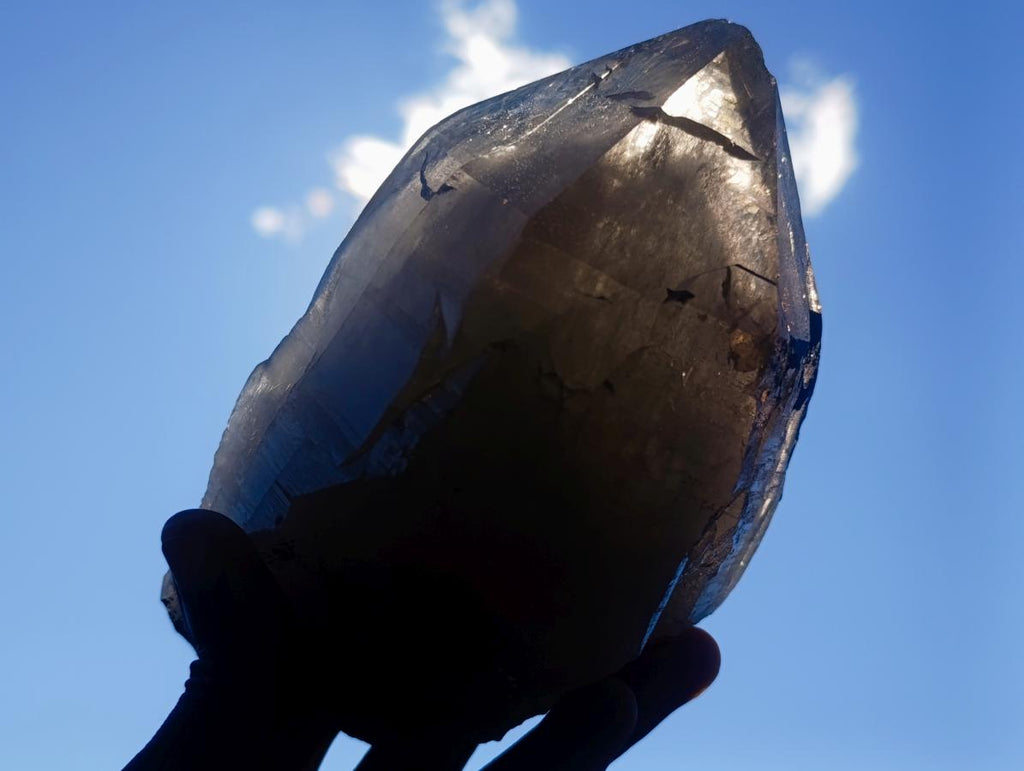 Natural Large Cascading Smokey Tessin Quartz Crystal x 1 From Mulanje, Malawi