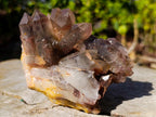 Natural Black Phantom Hematoid Quartz Cluster x 1 From Orange River, South Africa