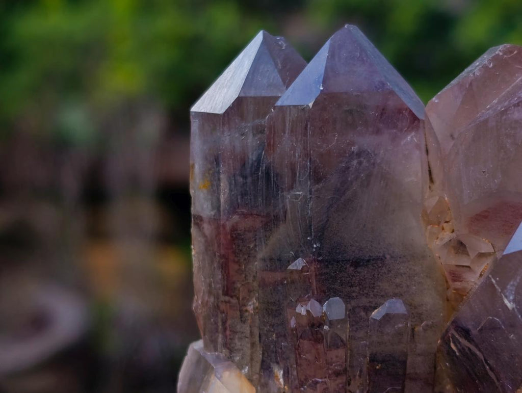 Natural Black Phantom Hematoid Quartz Cluster x 1 From Orange River, South Africa