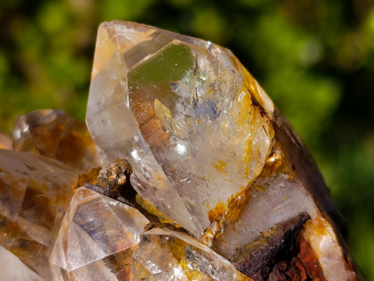 Natural Bright Clear Luena Quartz Crystal Cluster x 1 From Luena, Congo