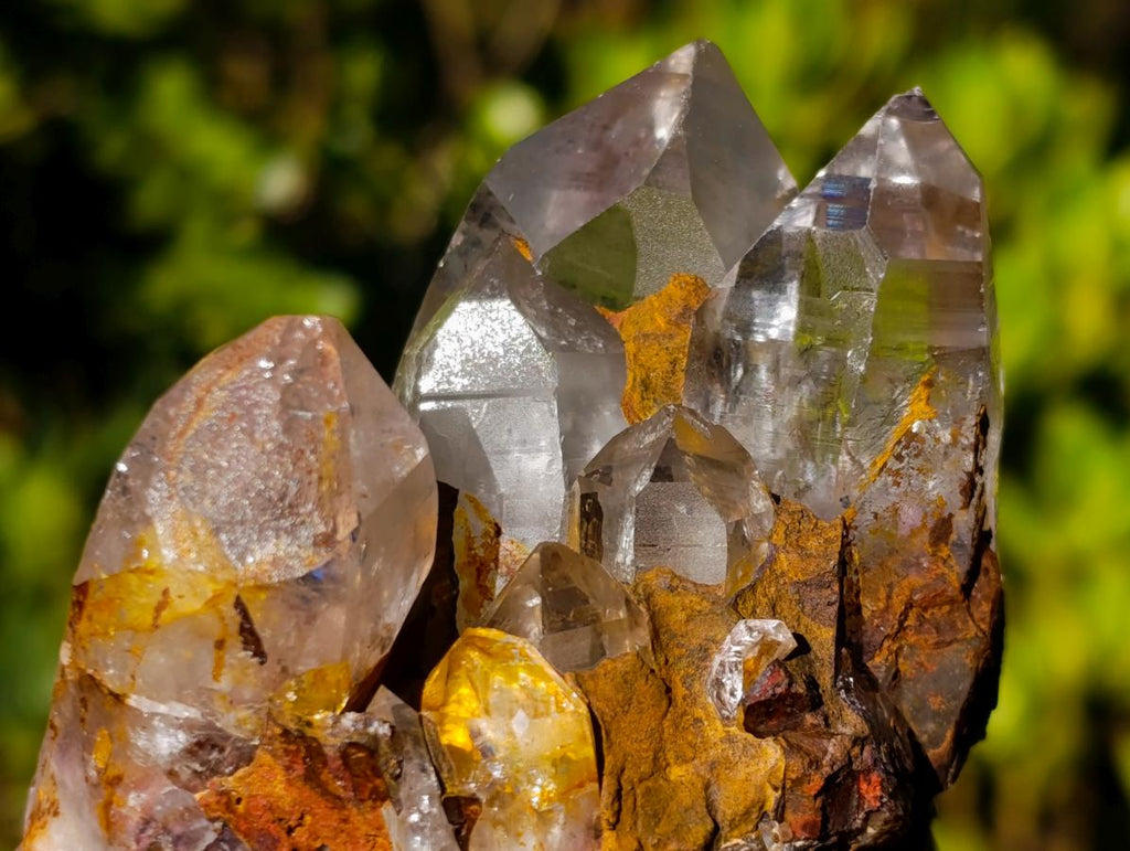 Natural Bright Clear Luena Quartz Crystal Cluster x 1 From Luena, Congo