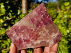 Polished Ultra Rare Pink Transvaal Jade Slice x 1 From Rustenburg, South Africa