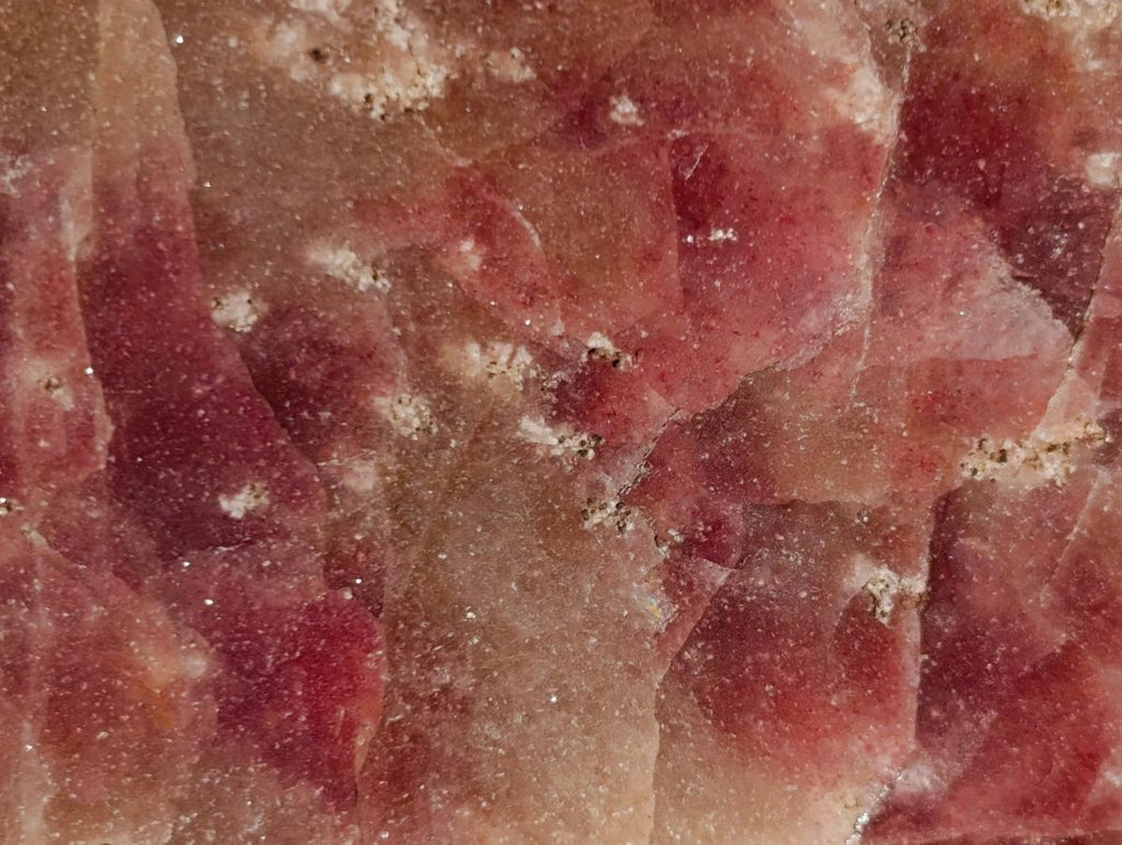 Polished Ultra Rare Pink Transvaal Jade Slice x 1 From Rustenburg, South Africa