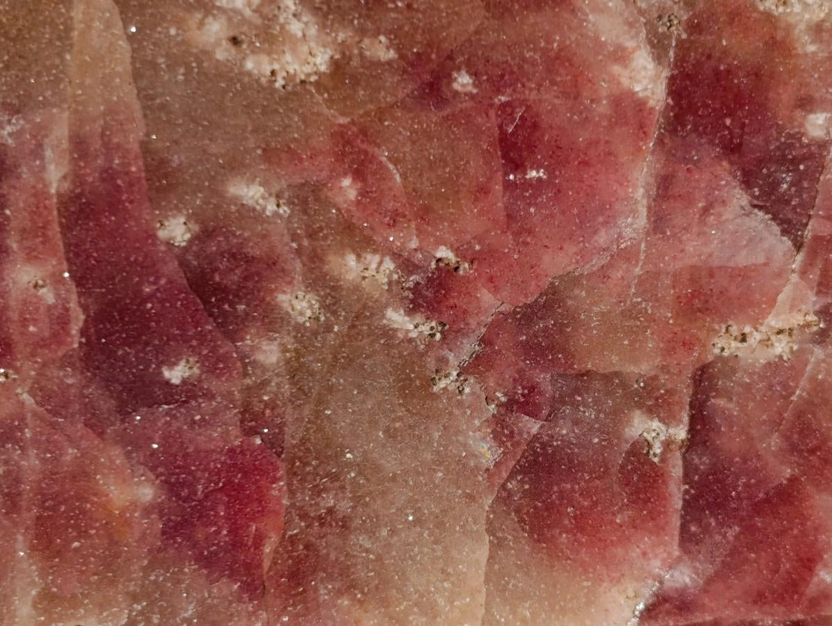 Polished Ultra Rare Pink Transvaal Jade Slice x 1 From Rustenburg, South Africa
