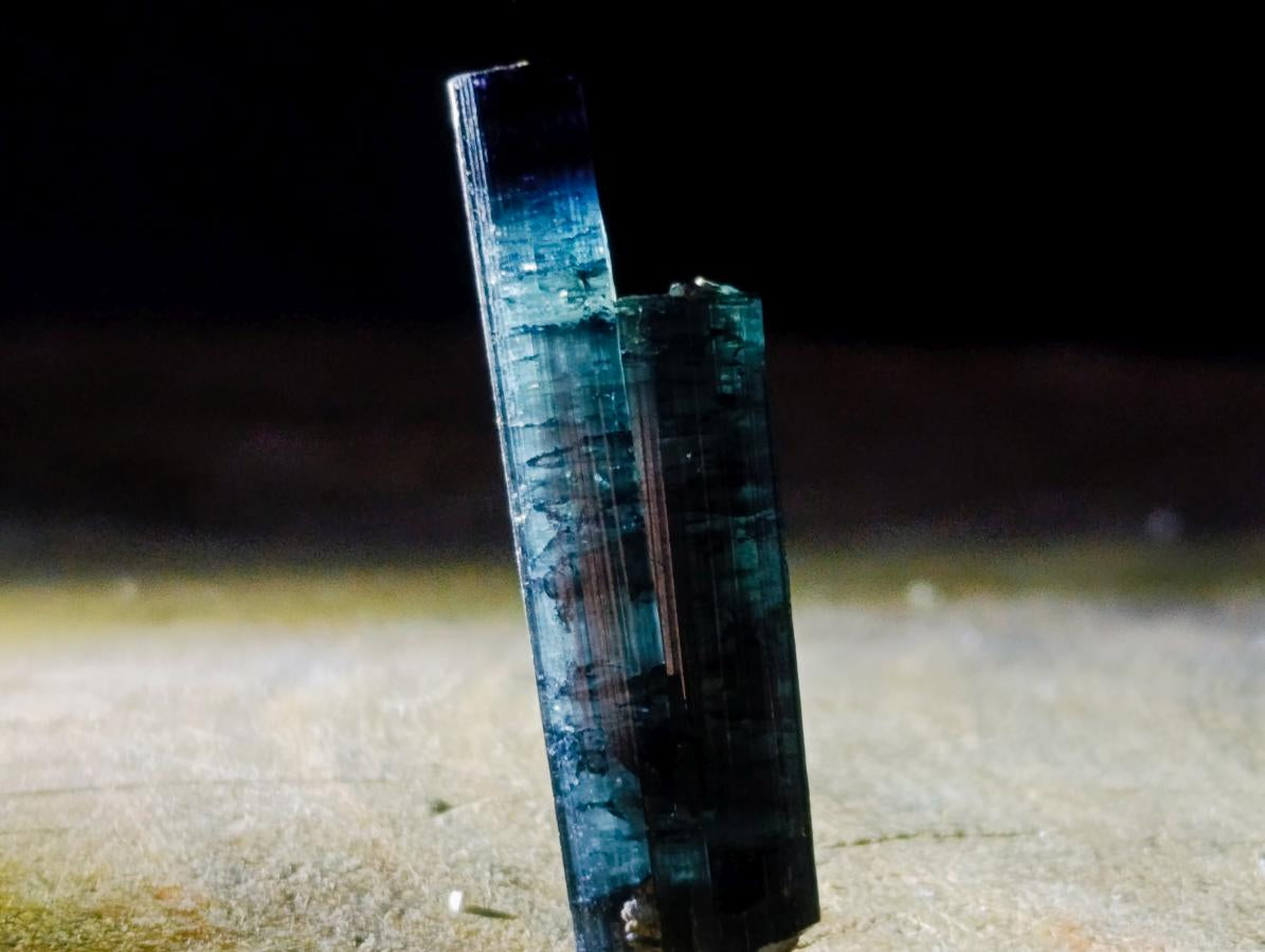 Natural Ultra Rare Blue Indicolite Tourmaline Crystal x 1 From Karibib, Namibia