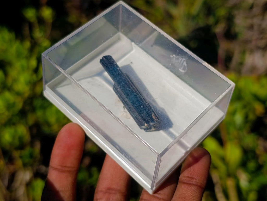 Natural Ultra Rare Blue Indicolite Tourmaline Crystal x 1 From Karibib, Namibia