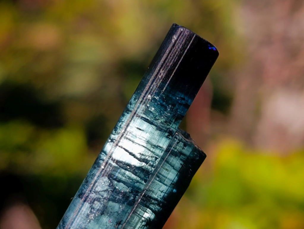 Natural Ultra Rare Blue Indicolite Tourmaline Crystal x 1 From Karibib, Namibia