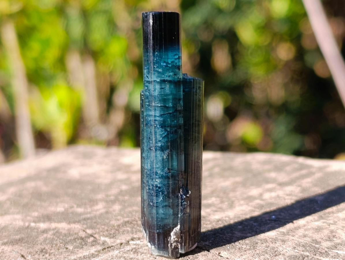 Natural Ultra Rare Blue Indicolite Tourmaline Crystal x 1 From Karibib, Namibia