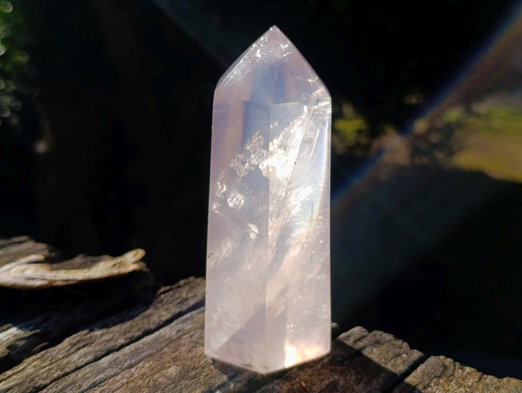 Polished Large Gemmy Pink Rose Quartz Display Crystal x 1 From Ambatondrazaka Madagascar