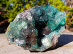 Natural Large Cabinet Size Riemvasmaak Bipyramidal Fluorite Specimen x 1 From Riemvasmaak, South Africa