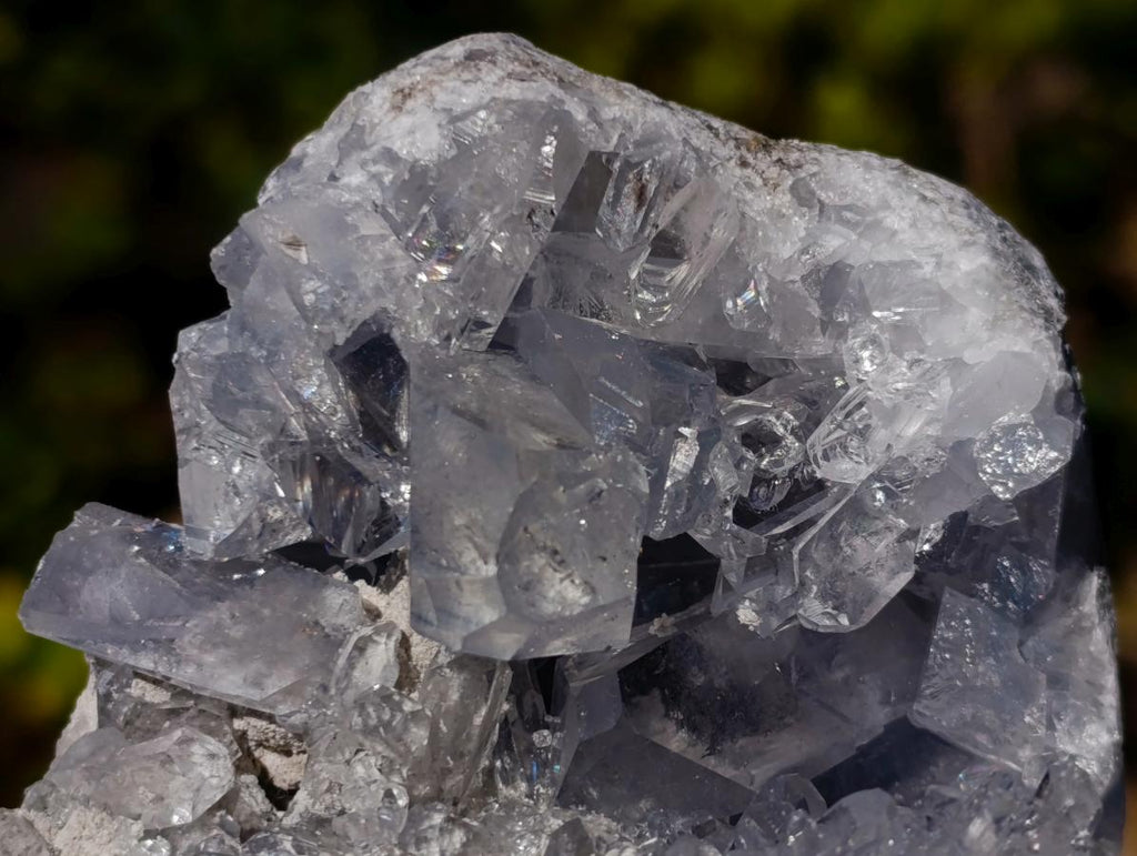 Natural Cabinet Size Blue Celestite Crystal Specimen x 1 From Sakoany Madagascar