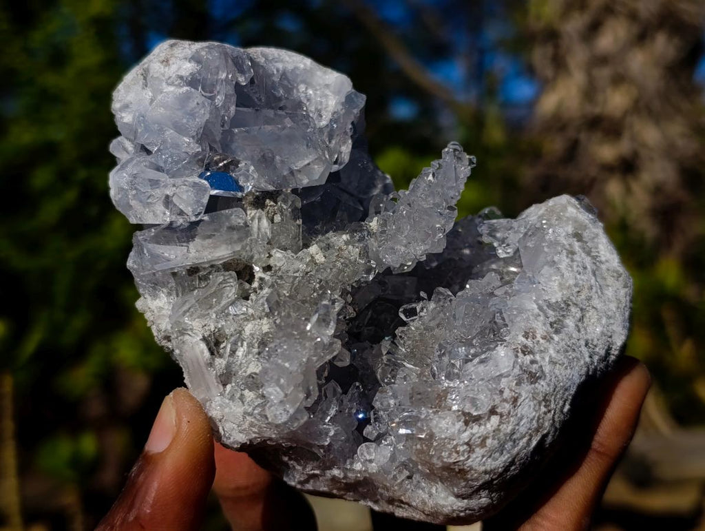 Natural Cabinet Size Blue Celestite Crystal Specimen x 1 From Sakoany Madagascar