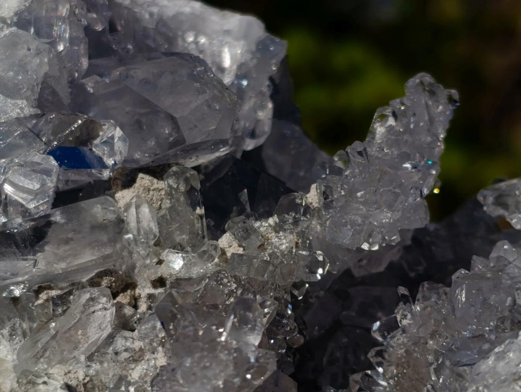 Natural Cabinet Size Blue Celestite Crystal Specimen x 1 From Sakoany Madagascar