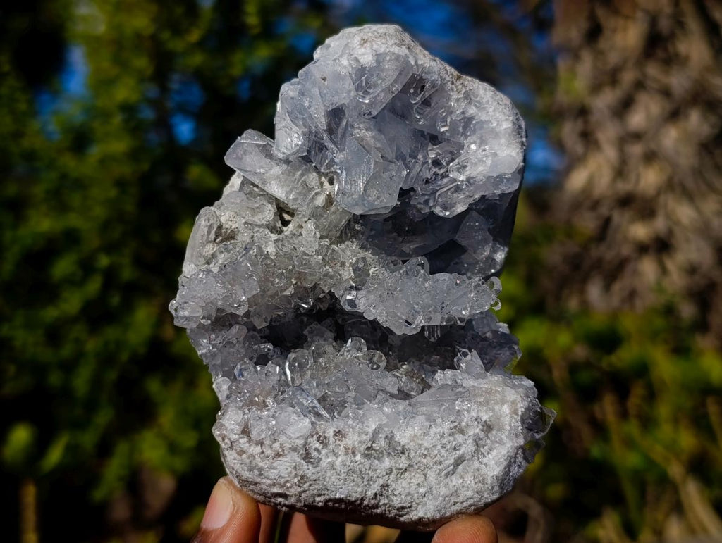 Natural Cabinet Size Blue Celestite Crystal Specimen x 1 From Sakoany Madagascar