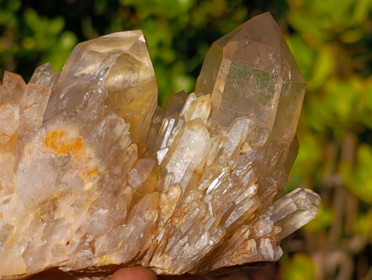 Natural Cascading Luena Citrine Crystal Cluster x 1 From Luena, Congo