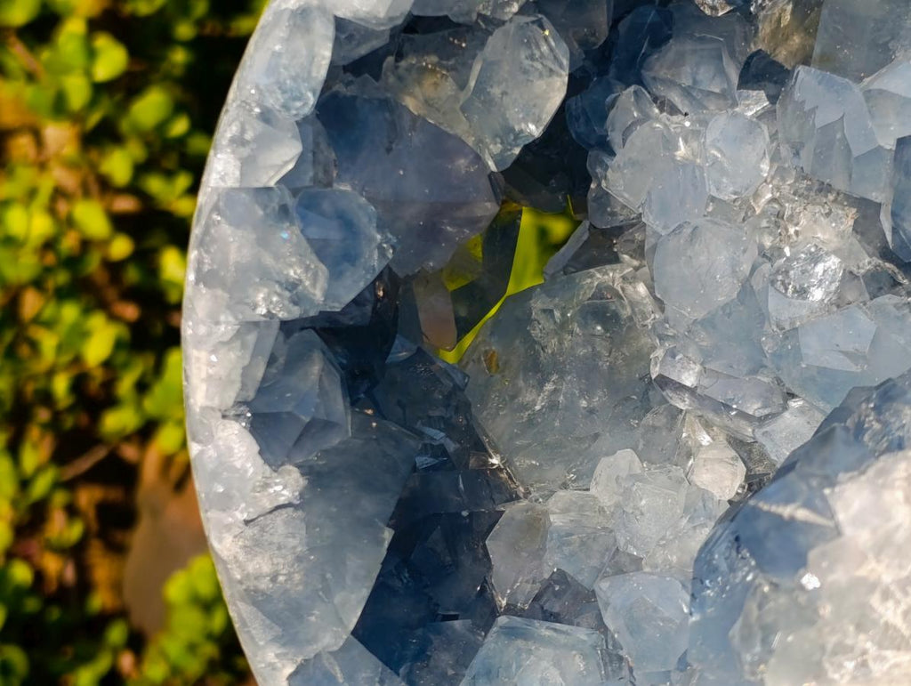 Polished and Natural Exceptional Blue Celestite Display Geode x 1 From Sakoany Madagascar
