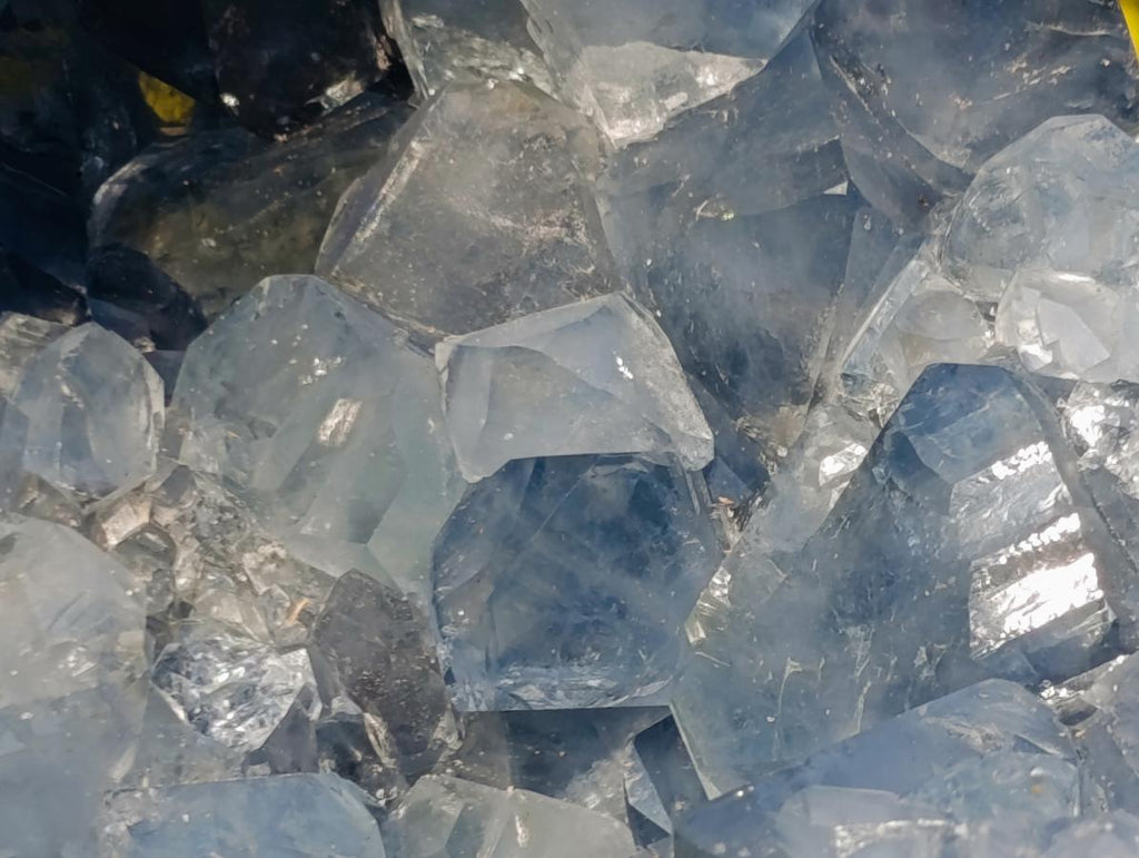 Polished and Natural Exceptional Blue Celestite Display Geode x 1 From Sakoany Madagascar