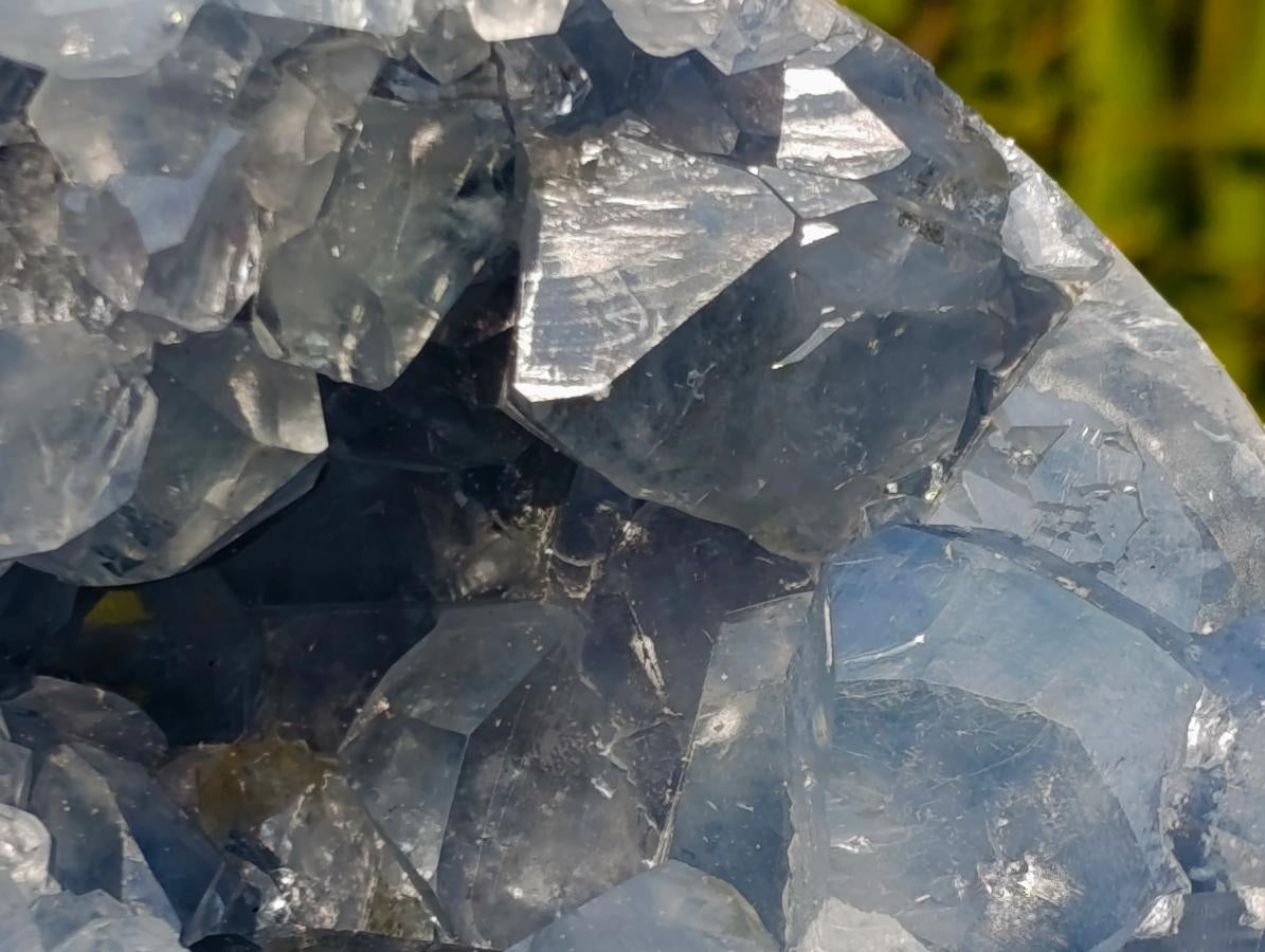 Polished and Natural Exceptional Blue Celestite Display Geode x 1 From Sakoany Madagascar