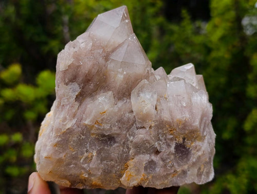 Natural Cascading Smokey White Phantom Luena Crystal Cluster x 1 From Luena, Congo