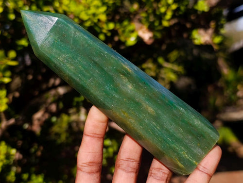 Polished Swazi Jade Standing Display Crystal x 1 From Swaziland