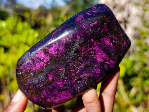 Polished Rare Metallic Purpurite Display Piece x 1 From Erongo, Namibia