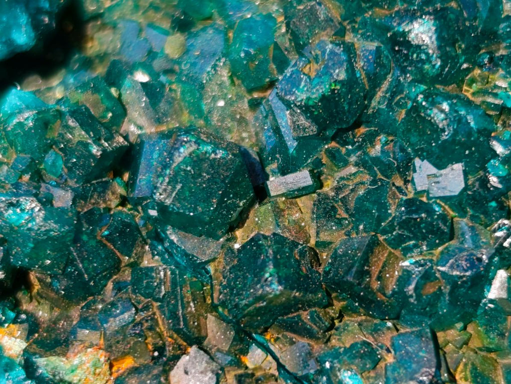 Natural Cabinet Size Dioptase Specimen on Dolomite Matrix x 1 From Mashamba East, Congo