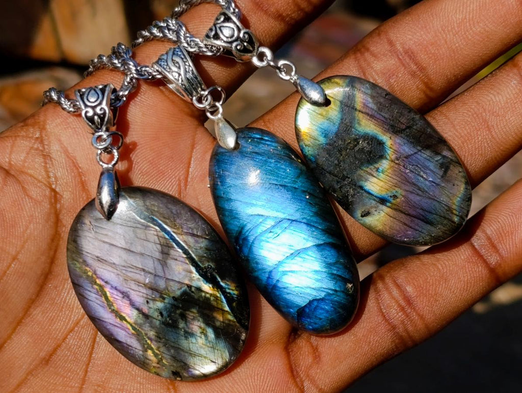 Hand Made Labradorite Necklaces - Sold Per Piece - From Madagascar