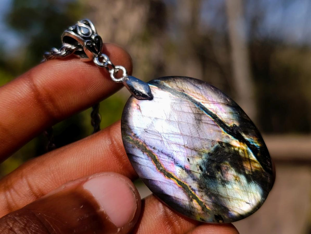 Hand Made Labradorite Necklaces - Sold Per Piece - From Madagascar
