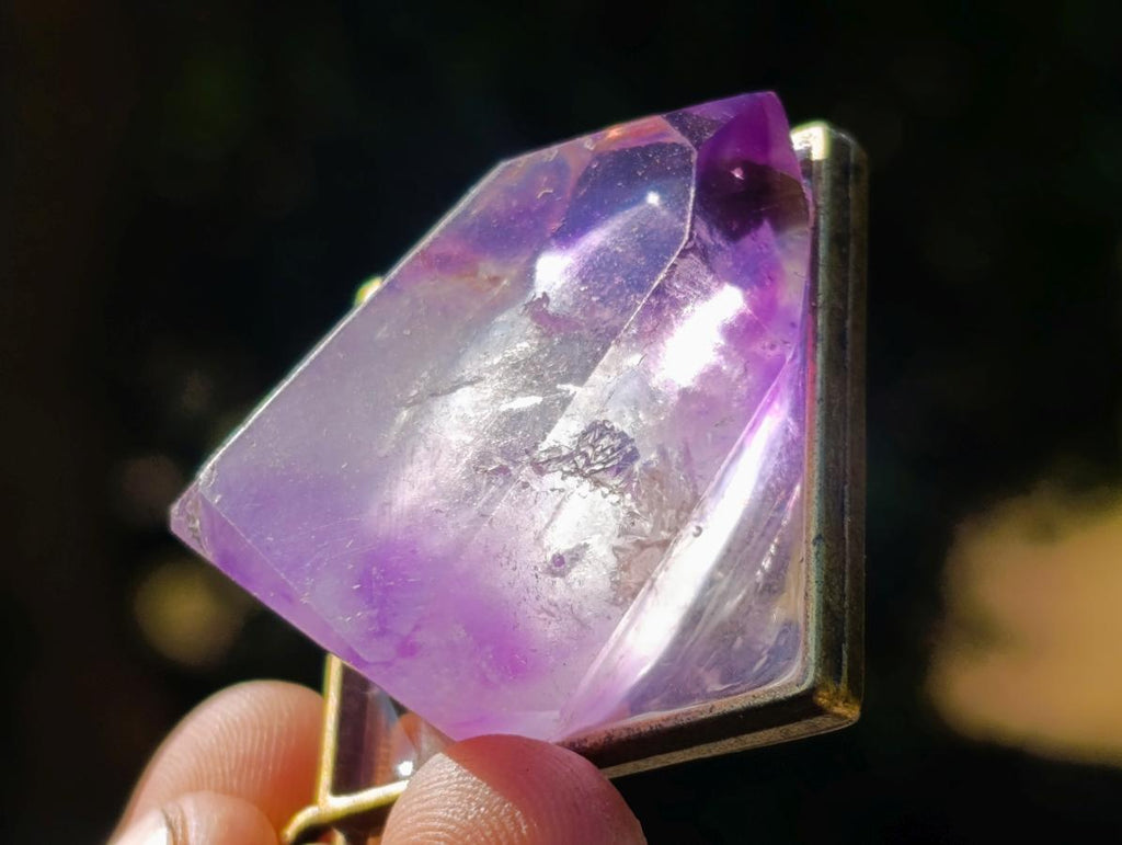 Hand Made Window Amethyst Crystal Necklaces - Sold Per Item - From Akansobe, Madagascar