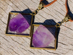 Hand Made Window Amethyst Crystal Necklaces - Sold Per Item - From Akansobe, Madagascar
