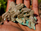 Natural Classic Criss Cross Barite and Malachite Specimen x 1 From Shinkolobwe Mine, Congo