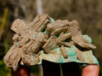 Natural Classic Criss Cross Barite and Malachite Specimen x 1 From Shinkolobwe Mine, Congo