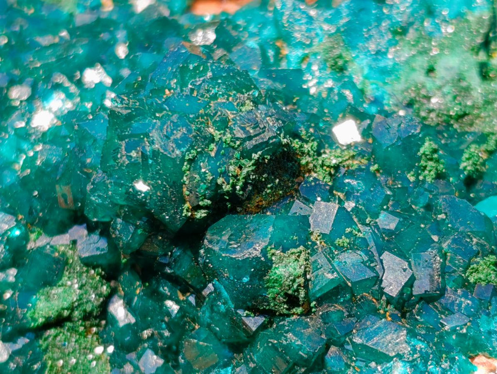 Natural Gorgeous Large Dioptase Specimen on a Dolomite Matrix x 1 From Mashamba East, Congo