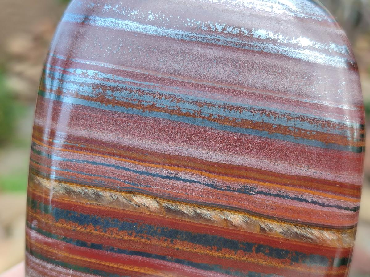 Polished Unique Striped Ironstone Jasper Display Piece x 1 From Prieska, South Africa