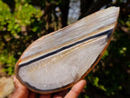 Polished One Side Set of 4 Matching Sardonyx Agate Slices x 1 From Zimbabwe