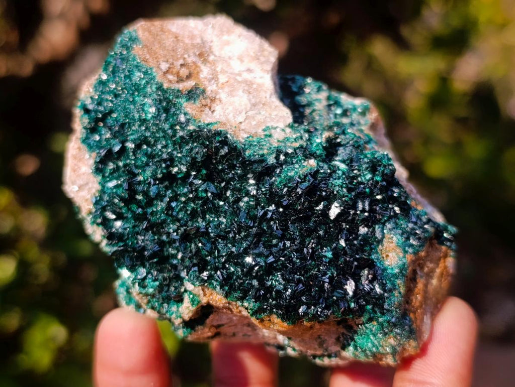 Natural Rare Crystalline Malachite Specimen x 1 From Kolwezi, Congo